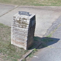 Our mailbox as it appeared before yesterday morning, as photographed by the Google Maps camera.