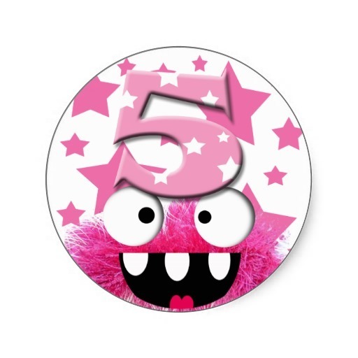 funny_cartoon_monster_number_5_round_sticker-r92a3a18d31a4494192875b19ce0c22d1_v9waf_8byvr_512