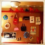 the objects on my bulletin boards reflect my whims
