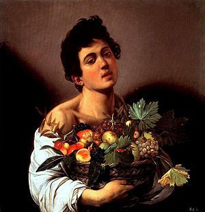 Caravaggio's 'Boy With A Basket of Fruit', Galleria Borghese, Rome