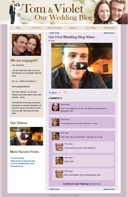Tom and Violet's Wedding Blog For Universal Pictures' 