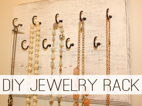 how to make a jewelry rack