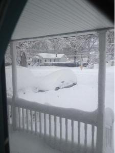 It was a blizzardy blizzard that dumped more than two feet of snow!