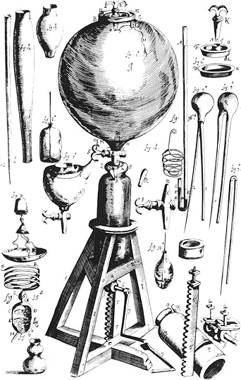 Boyle’s drawing of the air pump, 1661
