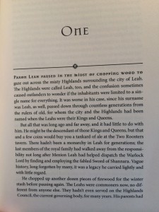 First page of the ARC!!
