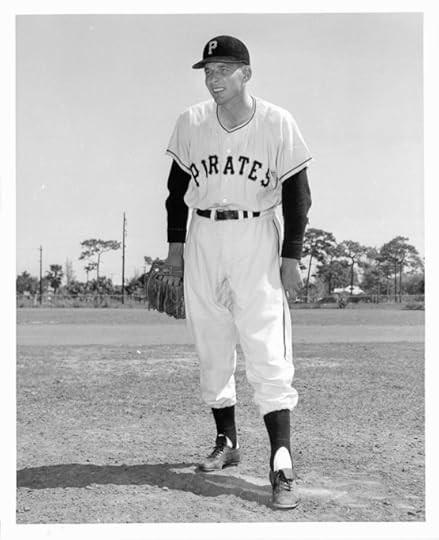 Pitcher Paul Minner, at spring training with the Pirates in 1957 (team publicity photo)