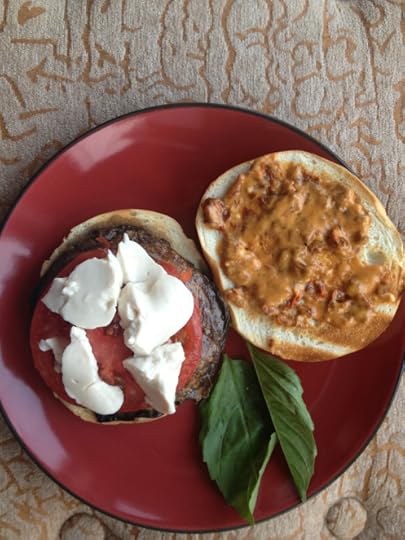 portabella burger with chipotle mayonnaise