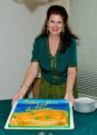 Mara with cake - crop