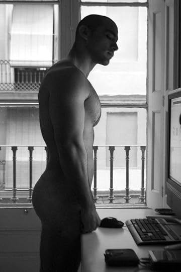 sexy man nude computer