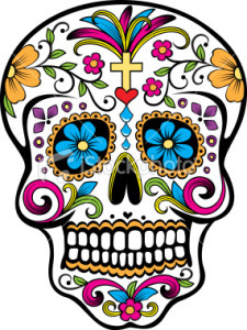 day of dead skull