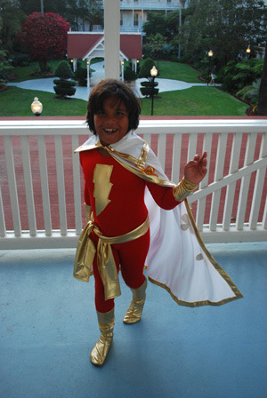 Seth Zenker dressed as Captain Marvel for his Comic Con appearance this year. Photo by Gary Zenker. Used with permission. All rights reserved. 