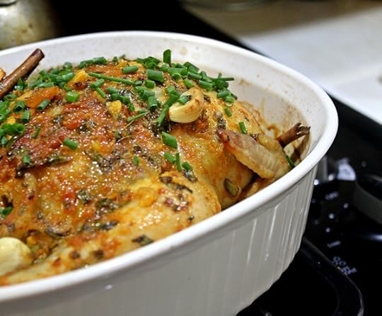 Golden Roast Chicken with Sweet Potatoes