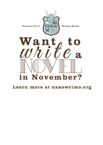 NaNoWriMo flyer