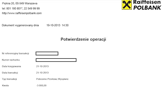 Raiffeisen potwierdzenie przelewu