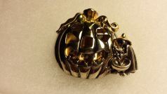 Halloween Pumpkin and Witch Pin