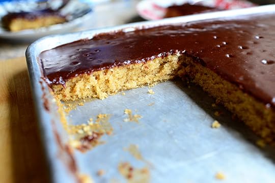Peanut Butter Cake with Chocolate Icing