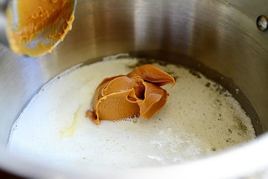 Peanut Butter Cake with Chocolate Icing