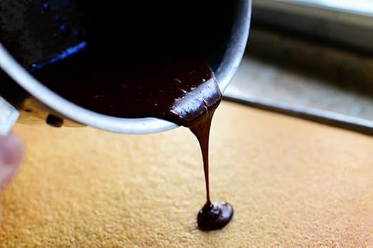 Peanut Butter Cake with Chocolate Icing