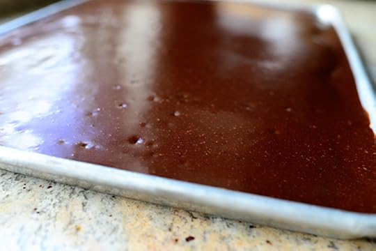 Peanut Butter Cake with Chocolate Icing