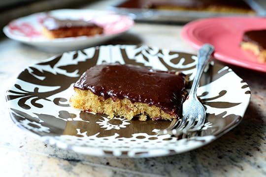 Peanut Butter Cake with Chocolate Icing