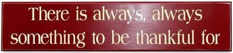 always, always thankful