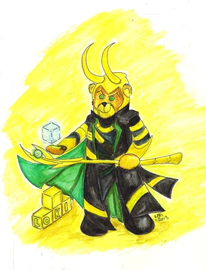 Loki Teddy Bear by Nick Davis