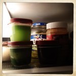 leftovers separated into pretty layers
