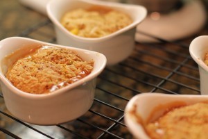 All ready to be topped with homemade vanilla gelato...