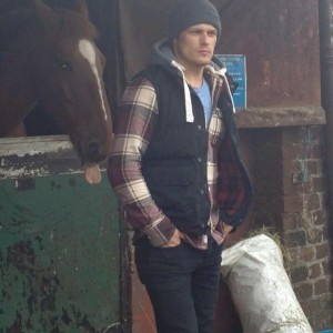 Sam Heughan and Friend at Outlanderworld