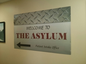 asylum sign