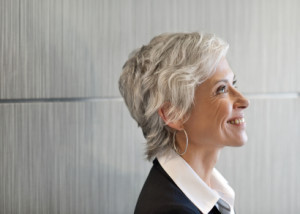 Older senior female woman business entrepreneur