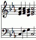 C minor cadence