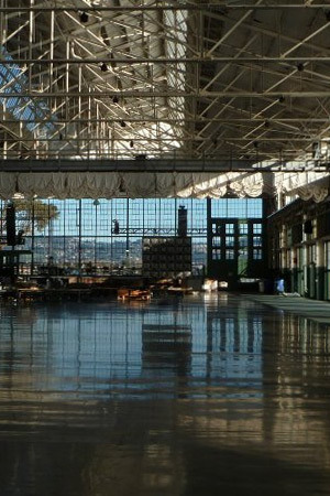 The Craneway Pavillion (shown empty here)