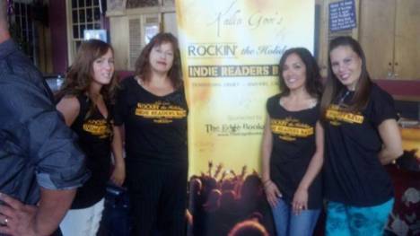 Awesome volunteers at Rockin' the Holidays Indie Readers Bash