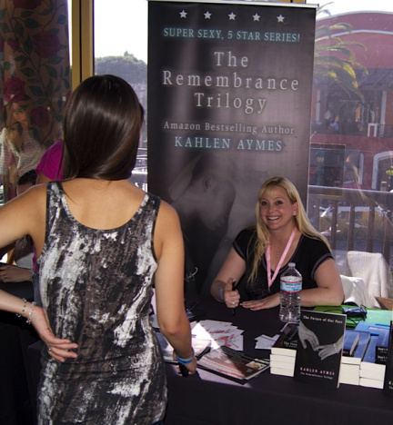 Author Kahlen Aymes at Rockin' the Holidays Bash