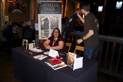 Author Laurelin Paige at Rockin' the Holidays Bash