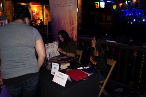 Author Rebecca Shea at Rockin' the Holidays Bash