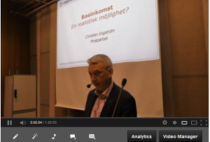 Se föredraget om basinkomst på Youtube (65 min)