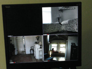 Sephera's photo of the monitors in the Haunted Mansion.