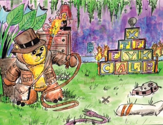 Tristan explores the World within a World - Art by Dan Nokes