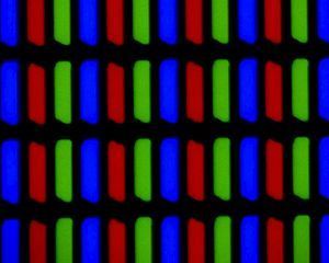 English: Close-up image of TN panel display, D...