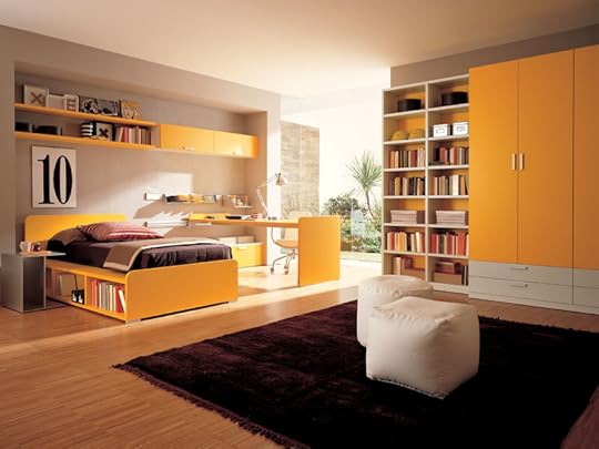 teen bedroom photo: Clyde. Orange-teen-bedroom-design.jpg
