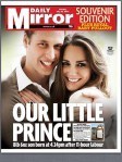 Royal baby front pages