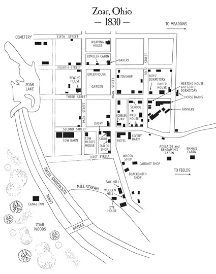 Town Map of Historic Zoar, Ohio