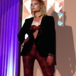 Model wearing the horse-bit choker from the Equestrian Collection (DP)