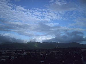 Español: Vista aerea de la población Taritari,...