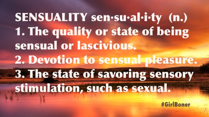 Sensuality definition