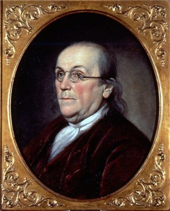 Portrait Benjamin Franklin by Charles Willson Peale, 1785