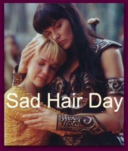 sad hair day xena