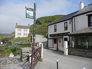 English: The Port William, Trebarwith At one t...